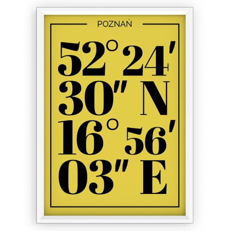 Plakat typograficzny - Poznań