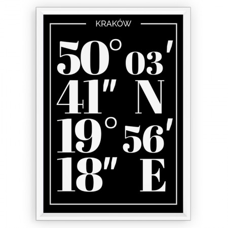 Plakat typograficzny - Kraków