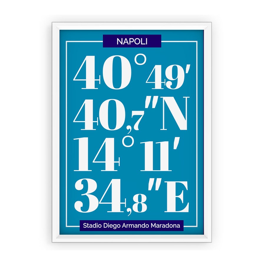 Plakat typograficzny - sportowy - SSC NAPOLI
