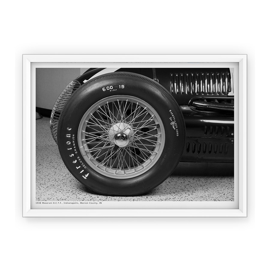 Plakat - fotografia Maserati 1938r